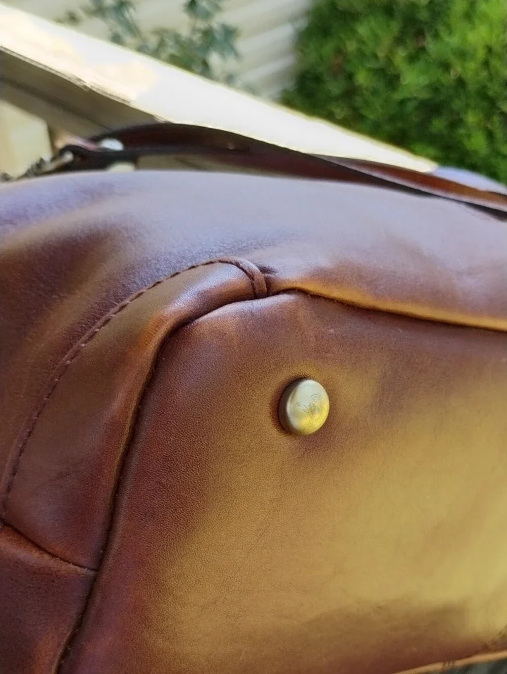 Patricia Nash Leather Whitney Drawstring Tote Bag - 3 Compartment _ Cross. Strap - Picture 8 of 15